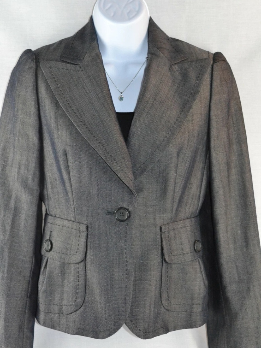 Banana Republic Charcoal Gray Tailored Suit